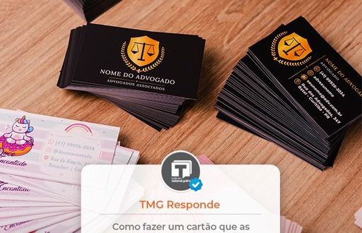 Como fazer um cartão de visitas?